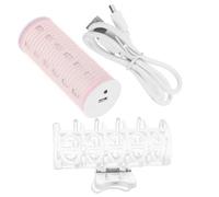 ARTSEWPLY USB Rechargeable Hair Curler for Bangs Lightweight Automatic Heating Roller for All Hair Types Pink Styling Tool for Quick Curling