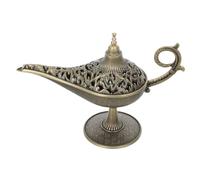 ARTSEWPLY Vintage Arabic Incense Burner Pot Elegant Lamp Censer for Zen Meditation Aromatherapy and Tea Ceremony Air Purifying Retro Home Tabletop Decoration Large Design Gift