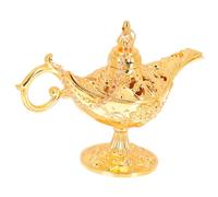 ARTSEWPLY Vintage Retro Alloy Lamp Banquet Decor Ornament Small Gold Style Rust-resistant Electroplated Finish for Party and Home Adornment Mysterious Atmosphere Creating Decorative