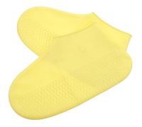 ARTSEWPLY Waterproof Anti-Skid Reusable Shoe Covers for Men and Women, Thickened Yellow Rain Boot Covers, Sturdy Outdoor Splashproof Protection for Hiking, Cycling, Camping, and Rainy