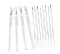 ARTSEWPLY Waterproof White Marking Pen Set for Eyebrow Positioning with Fine Point, Plastic Material, Sturdy and Not Easy to Deform, for Professional Salon Using and Surgery Practitioners