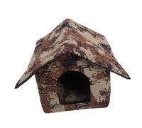 ARTSEWPLY Weatherproof Insulated Cat Outdoor House Cozy Shelter for Community Cats Winter Use with Easy Installation and Decorative Design in Desert Camouflage