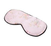 ARTSEWPLY Weighted Silk Eye Mask for Sleep Light Blocking Decorative Eye Cover with Heat Cold Compress Function for Travel Home Use