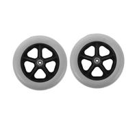 ARTSEWPLY Wheelchair Front Wheels Caster Replacement 8 Inch PVC Solid Anti Slip Small Tires 2pcs Mobility Rollers for Senior Walkers Mobility Equipment