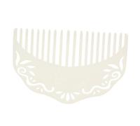ARTSEWPLY White Ancient Chinese Style Side Hair Comb Resin Hair Styling Comb for Women Formal Accessories Won't Cause Damage to Simple and Elegant