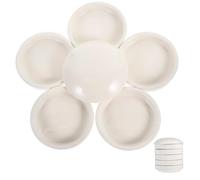 ARTSEWPLY White Ceramic Watercolor Mixing Palette Tray for Artists Multi-functional Color Mixing and Oil Painting Suitable for Beginners and DIY Enthusiasts