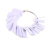 ARTSEWPLY White Hair Color Buckle Rings for Human Hair Samples, Convenient Color Testing Clips with Plastic and Stainless Steel Material, for Salon Practice and Client Consultations