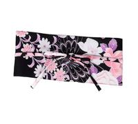 ARTSEWPLY Wide Embroidered Kimono Belt for Women Polyester Floral Sash with Quick Versatile Waistband for Traditional Kimonos and Modern Dresses for Theme Parties and Festivals