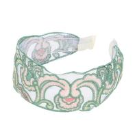 ARTSEWPLY Wide Floral Embroidered Headband for Women Gauze Hair Accessories for Girls Sweet and Gentle Design Unique Fashionable Style for Any Occasion