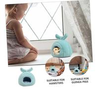 ARTSEWPLY Windproof Plush Hamster Warm Cave Soft Cotton Nest for Guinea Pigs Rabbits Chinchillas Small Pets Cozy Winter Hideout Bed Compact for Cage Corners