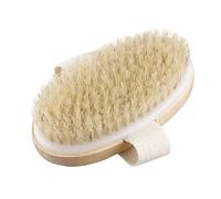 ARTSEWPLY Wooden Body Spa Brush Natural Bristle Shower Exfoliator for Soft Skin Bath Brush Without Handle for Cellulite Treatment and Circulation Improvement