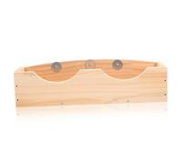 ARTSEWPLY Wooden Bunny Feeder Rack with Fixed Design for Rabbits Hamsters Guinea Pigs Chinchillas Slow Feed Hay Groove Holder for Small Pets Cage