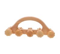 ARTSEWPLY Wooden Cervical Massager Manual Muscle Relief Tool for Home Use Reusable Body Roller for Back Neck and Shoulder Shiatsu Massage