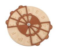 ARTSEWPLY Wooden Circle of Fifths Guitar Chord Trainer Compact Music Theory Wheel for Beginners Portable Guitar Chord Practice Tool Scale Progression Chart for Adult Students