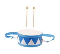 ARTSEWPLY Wooden Drum with Wood Mallets Dual Sided Sheep Skin Snare Drum for Educational Percussion Instrument for Early Music Learning and School Use