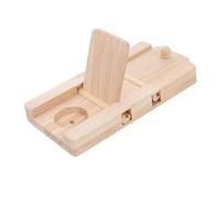 ARTSEWPLY Wooden Hamster Foraging Small Pet Food Hiding Interactive Cage Accessory Natural Wood Chew for Russian Dwarf Hamsters and Small Animals