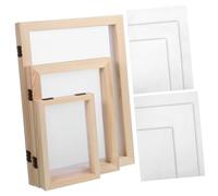 ARTSEWPLY Wooden Papermaking Frame Kit with Mesh Screen and Absorbent Paper Water- Deckle for DIY Crafting and Paper Making Kits for Adults