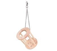 ARTSEWPLY Wooden Rabbit Feeder Rack with Chain Removable Grass Holder for Small Pets Hay Trough for Guinea Pigs Chinchillas and Rabbits Minimizes Waste and Protects Food From Contamination