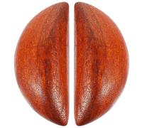 ARTSEWPLY Wooden Yin Yang Divination Cups Pair for Taoist Feng Shui Rituals Spiritual Dowsing Tool Medium Size Moon Phase Pendulum and Chinese Decor