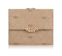 ArtsEye Purses for Women PU Leather Small Tri-fold Wallet for Women Ladies Purse RFID Blocking (1190-apricot)