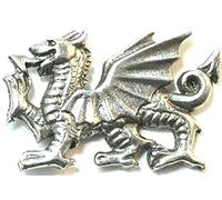 Artsinhistory Welsh Dragon Pin Badge pewter