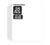 ArtSkills 22" x 28" Poster Board, School Project Supplies, White, Bulk 25-Pack