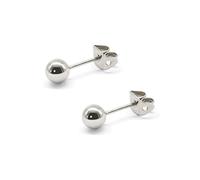 Artskin Ball Stud Earrings for Women Men Girls Earrings Titanium Hypoallergenic Earring Studs 3mm S925 Silver Round Ball Earrings for Sensitive Ears