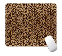 artslion Decorative Mouse Pad 24x20cm - Smooth Surface & Non-Slip Rubber Base for Office, Home & Gaming Brown Leopard Print Patterns