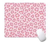 artslion Decorative Mouse Pad 24x20cm - Smooth Surface & Non-Slip Rubber Base for Office, Home & Gaming Pink leopard print Patterns