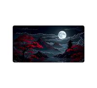 artslion Large Mouse Mat 80x40cm for Office & Gaming - Extended Desk Mat Full moon Designs Mouse Pad Smooth Surface Non-Slip Base
