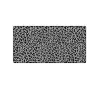 artslion Large Mouse Mat 80x40cm for Office & Gaming - Extended Mouse Mat Grey Leopard Print Designs Mouse Pad Smooth Surface Non-Slip Base