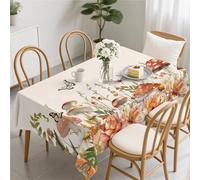 artslion Rectangle Waterproof 60x84in Wipeable Table Cover Non-PVC Fabric Mushroom feast Designs Indoor Outdoor Use