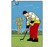 Artsotroly Funny Printed Golf Towel, Funny Golf Towel for Golf Bags with Clip, Golf Gift for Men Husband Boyfriend Dad, Birthday, Cristmas Gifts for Fans - Just Tap It in