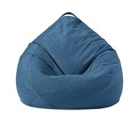 ArtsPavilion Bean Bag Chairs(No Filler) Bean Bag Storage Chair Cover Polyester Cloth Bean Bag Cover Without Filling Removable and washable dark-blue