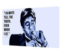 ARTSPRINTS Al Pacino I Always Tell The Truth Photo Print On 30 X 20 Inch | Wood Framed Canvas Wall Art 76x 50 Cm -18mm Depth