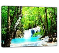 ARTSPRINTS Amazing Nature Waterfall Picture Print ON Framed Canvas Wall Art Home Decoration 12’’x 8’’inch -18mm Depth