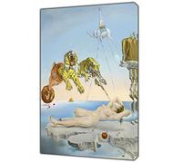 ARTSPRINTS Dream Caused By The Flight Of Bee Paint By Salvador 12 x 8 Inch | Dali Reprint On Canvas Picture Wall Art Home Decoration - 30 x 20 Cm - 18mm Frame Depth