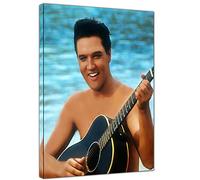 ARTSPRINTS Elvis Presley Hawaii Photo Picture Print On Wood 16 X 12 Inch | Framed Canvas Wall Art Home Decoration 40x 30 Cm -18mm Depth