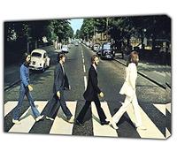 ARTSPRINTS English Rock band Abbey Road Photo Print ON Wood Framed Canvas Wall Art 12x 8inch(30x 20 cm) -18mm depth