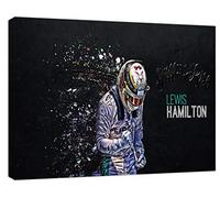 ARTSPRINTS Formula 1 Lewis Hamilton Still I Rise Photo Print ON Framed Canvas Wall Art 12x 8inch -18mm Depth