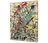 ARTSPRINTS JACKSON-POLLOCK-OIL-PAINT-NUMBER-16-REPRINT-ON-FRAMED-CANVAS-WALL-ART-DECORATION 40 x 30 inch-18mm depth