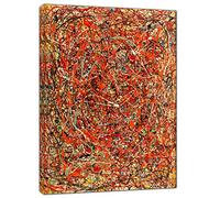 ARTSPRINTS Jackson Pollock The Fury Oil Paint Re Print Framed Canvas Wall Art Home Decoration 30 x 20 inch (76x 50 cm) -18mm Depth