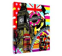 ARTSPRINTS LONDON EYE BIG BEN UNDERGROUND PRINT ON FRAMED CANVAS WALL ART DECORATIVE 30 x 24 inch-18mm depth