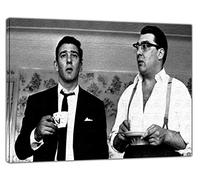 ARTSPRINTS London Gangster The Kray Twins Picture Print on Framed Canvas Wall Art Decor 34 x 24inch(86x 60 cm) -18mm Depth