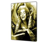 ARTSPRINTS Marilyn Monroe Angel Gold Photo Picture Print ON Framed Canvas Wall Art Home Decoration Ready to Hang 40 x 30 inch-38mm Depth