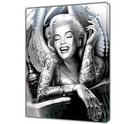 ARTSPRINTS Marilyn Monroe Angel Print ON Framed Canvas Wall Art 16 x 12 inch -18mm Depth