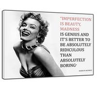 ARTSPRINTS MARILYN MONROE BEAUTY MADNESS PICTURE PHOTO PRINT ON FRAMED CANVAS WALL ART HOME DECORATION 16 x 12 inch -18mm depth