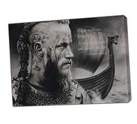 ARTSPRINTS Ragnar Lothbrok Quote Viking Picture Photo Print On Framed Canvas Wall Art Home Decoration 12’’x 8’’inch(30x 20 cm) -18mm Depth