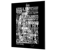 ARTSPRINTS Rocky Winning Is Done Picture Print On Framed 24 x 16 Inch | Canvas Wall Art Home Decoration - 60 x 40 Cm - 38mm Frame Depth