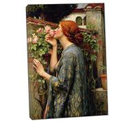 ARTSPRINTS The Soul of The Rose by John William Picture Print On Framed Canvas Wall Art Home Decoration 16 x 12 inch(40x 30 cm) -18mm Depth